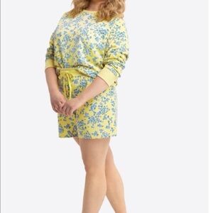 Draper James cherry blossom sweat shorts size 1x